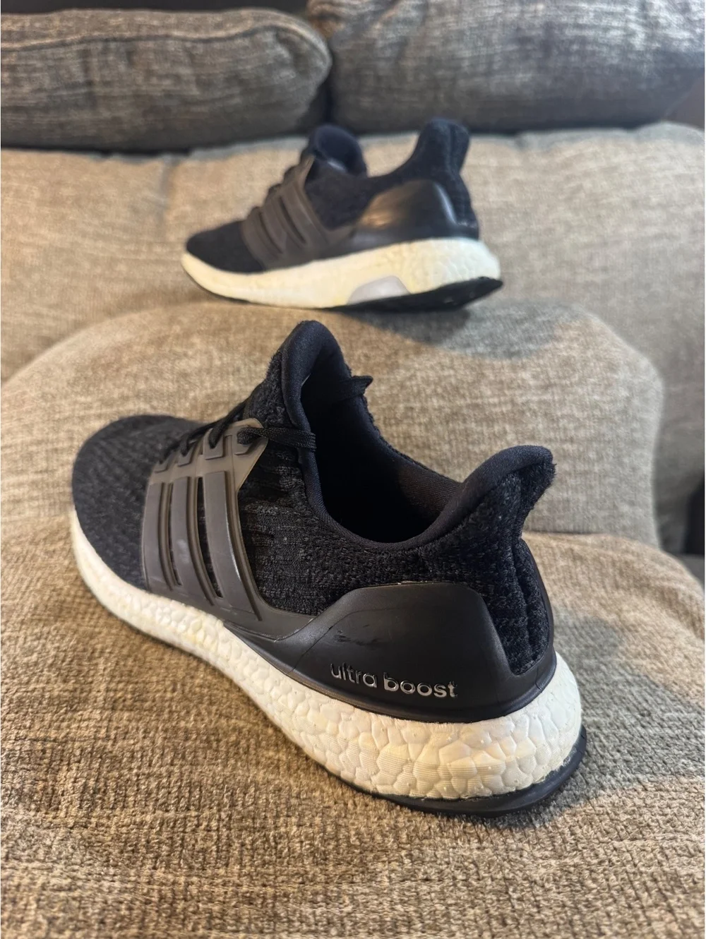 Adidas Ultraboost 3.0 Core Black Running Shoes Men's Size 8.5 BA8842